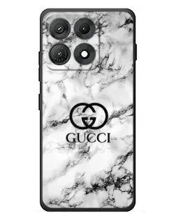 Чехол для Motorola Edge 70 Max с картинкой «Gucci — мраморный шик»
