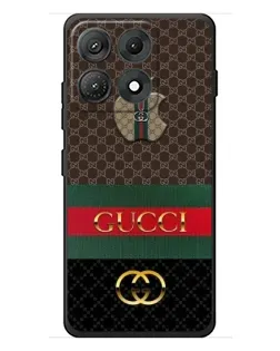 Чехол для Motorola Edge 70 Max с картинкой «Gucci — брендированный десерт»