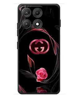 Чехол для Motorola Edge 70 Max с картинкой «Gucci — неоновая роза»