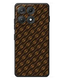 Чехол для Motorola Edge 70 Max с картинкой «Gucci — золотые диагонали»