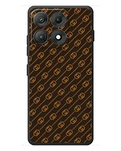 Чехол для Motorola Edge 70 Max с картинкой «Gucci — золотые диагонали»