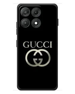 Чехол для Motorola Edge 70 Max с картинкой «Gucci — золото на черном»