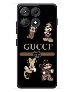 Чехол для Motorola Edge 70 Max с картинкой «Gucci — герои Disney и монограмма»