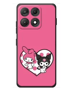 Чехол для Motorola Edge 70 Max с картинкой «Kuromi и My Melody»