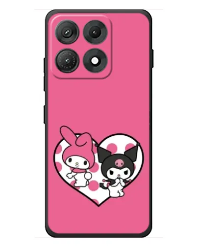 Чехол для Motorola Edge 70 Max с картинкой «Kuromi и My Melody»