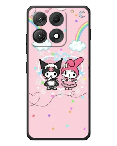 Чехол для Motorola Edge 70 Max с картинкой «My Melody и Kuromi»