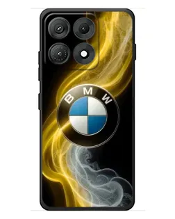 Чехол для Motorola Edge 70 Max с картинкой «Золотистый дым BMW»