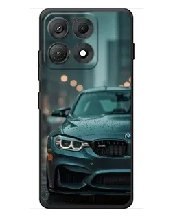 Чехол для Motorola Edge 70 Max с картинкой «BMW в огнях города»