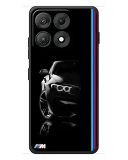 Чехол для Motorola Edge 70 Max с картинкой «Силуэт BMW в темноте»