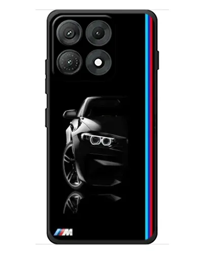 Чехол для Motorola Edge 70 Max с картинкой «Силуэт BMW в темноте»