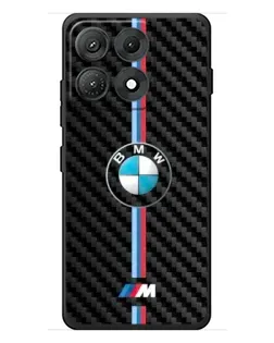 Чехол для Motorola Edge 70 Max с картинкой «Эмблема BMW и карбон»