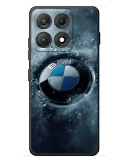 Чехол для Motorola Edge 70 Max с картинкой «Логотип BMW — лед»