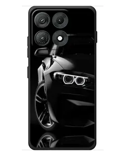 Чехол для Motorola Edge 70 Max с картинкой «Черная BMW — профиль»