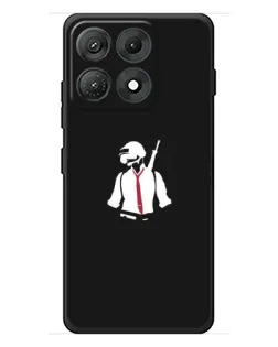 Чехол для Motorola Edge 70 Max с картинкой «PUBG — силуэт воина»