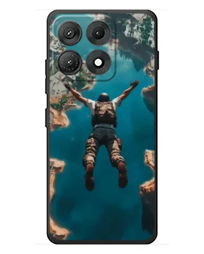 Чехол для Motorola Edge 70 Max с картинкой «PUBG — свободное падение»