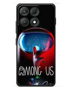 Чехол для Motorola Edge 70 Max с картинкой «Красный импостер — макро»