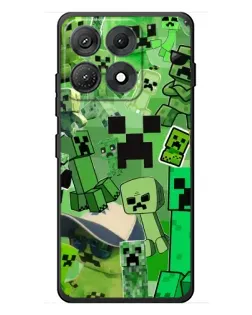 Чехол для Motorola Edge 70 Max с картинкой «Криперы Minecraft»