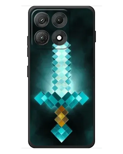 Чехол для Motorola Edge 70 Max с картинкой «Алмазный меч неон»