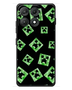 Чехол для Motorola Edge 70 Max с картинкой «Паттерн с криперами»