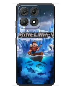 Чехол для Motorola Edge 70 Max с картинкой «Minecraft ледяной мир»