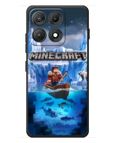 Чехол для Motorola Edge 70 Max с картинкой «Minecraft ледяной мир»