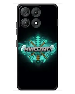 Чехол для Motorola Edge 70 Max с картинкой «Minecraft Diamond лого»