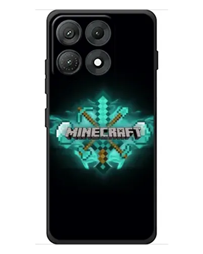 Чехол для Motorola Edge 70 Max с картинкой «Minecraft Diamond лого»