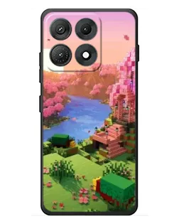 Чехол для Motorola Edge 70 Max с картинкой «Розовое дерево Minecraft»