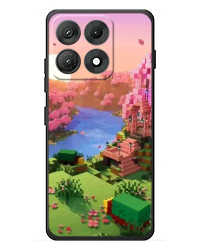 Чехол для Motorola Edge 70 Max с картинкой «Розовое дерево Minecraft»
