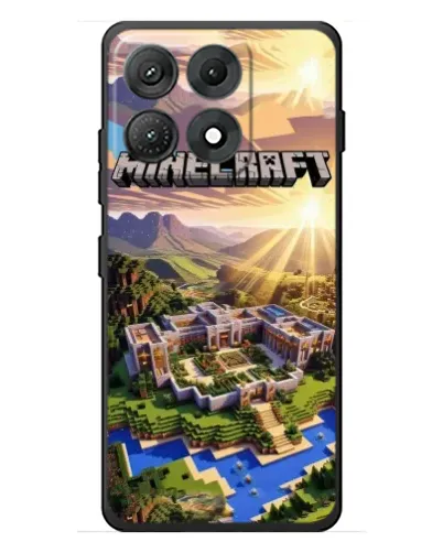 Чехол для Motorola Edge 70 Max с картинкой «Minecraft панорама»