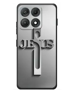 Чехол для Motorola Edge 70 Max с картинкой «Металлический крест Jesus» Чехол для Motorola Edge 70 Max с картинкой «Металлический крест Jesus»