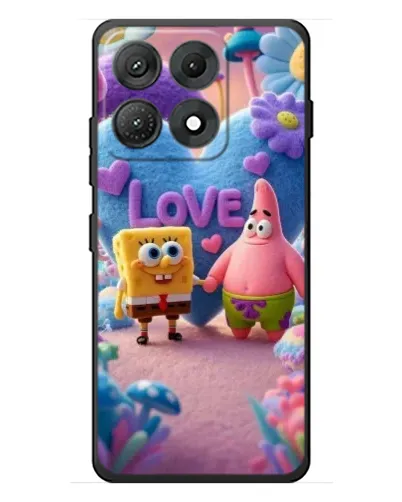 Чехол для Motorola Edge 70 Max с картинкой «Губка Боб Патрик»