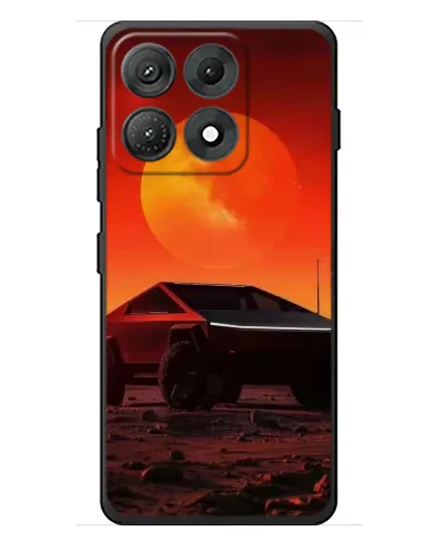 Чехол для Motorola Edge 70 Max с картинкой «Cybertruck на Марсе»