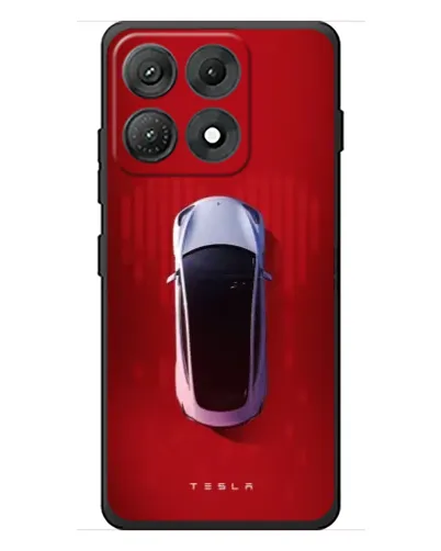 Чехол для Motorola Edge 70 Max с картинкой «Tesla Top View»