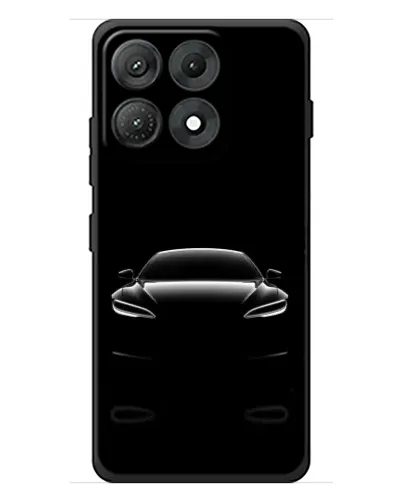 Чехол для Motorola Edge 70 Max с картинкой «Силуэт Tesla Night»