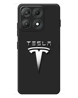 Чехол для Motorola Edge 70 Max с картинкой «Стальной логотип Tesla» Чехол для Motorola Edge 70 Max с картинкой «Стальной логотип Tesla»