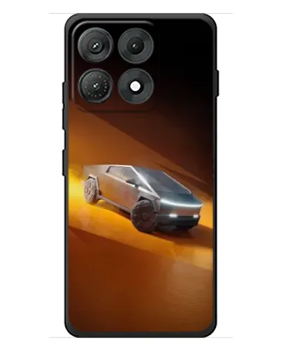 Чехол для Motorola Edge 70 Max с картинкой «Cybertruck в пустыне»
