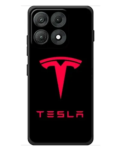 Чехол для Motorola Edge 70 Max с картинкой «Tesla Red Logo»