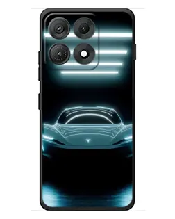 Чехол для Motorola Edge 70 Max с картинкой «Tesla в неоне» Чехол для Motorola Edge 70 Max с картинкой «Tesla в неоне»