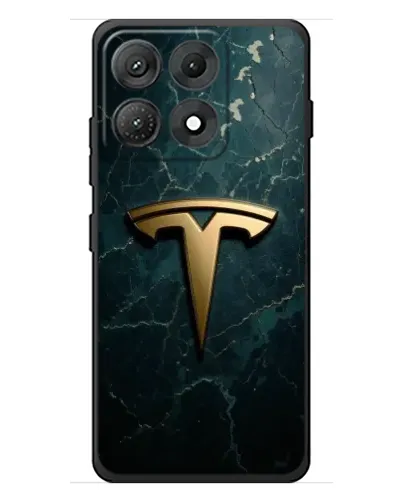 Чехол для Motorola Edge 70 Max с картинкой «Мраморная Tesla Gold»