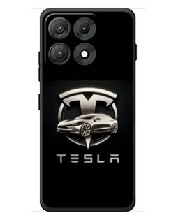 Чехол для Motorola Edge 70 Max с картинкой «Tesla — серебристое авто» Чехол для Motorola Edge 70 Max с картинкой «Tesla — серебристое авто»