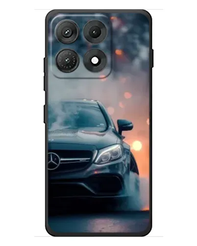 Чехол для Motorola Edge 70 Max с картинкой «Mercedes — ночной город»