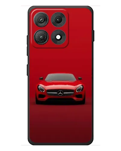 Чехол для Motorola Edge 70 Max с картинкой «Красный Mercedes AMG»