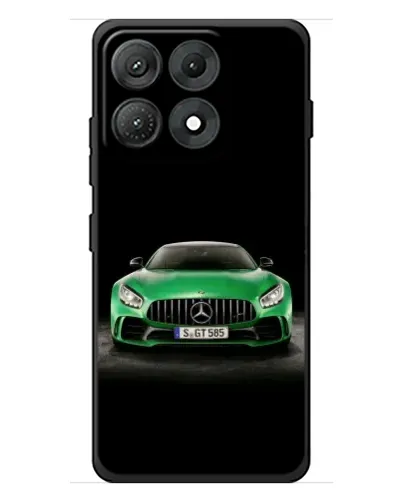 Чехол для Motorola Edge 70 Max с картинкой «Mercedes — неоновый лого»