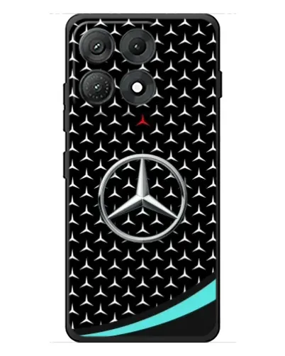 Чехол для Motorola Edge 70 Max с картинкой «Mercedes — бирюзовый акцент»