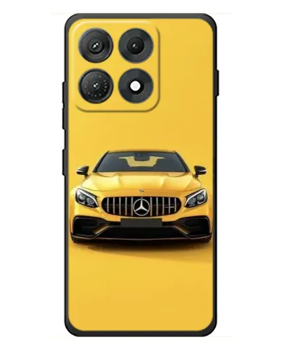Чехол для Motorola Edge 70 Max с картинкой «Желтый Mercedes GT»