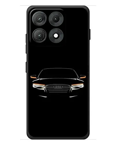 Чехол для Motorola Edge 70 Max с картинкой «Audi — ночной контур»