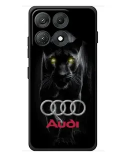 Чехол для Motorola Edge 70 Max с картинкой «Пантера и Audi» Чехол для Motorola Edge 70 Max с картинкой «Пантера и Audi»