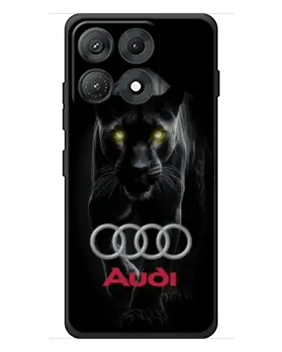 Чехол для Motorola Edge 70 Max с картинкой «Пантера и Audi»