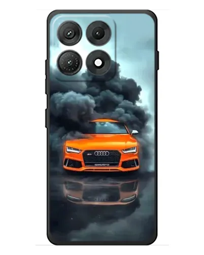 Чехол для Motorola Edge 70 Max с картинкой «Audi в облаках дыма»
